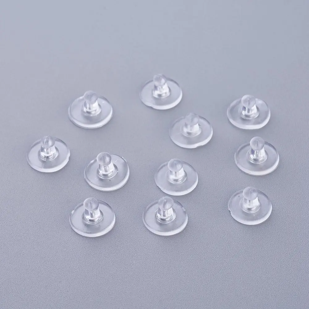 застежка для пусет силикон - прозр