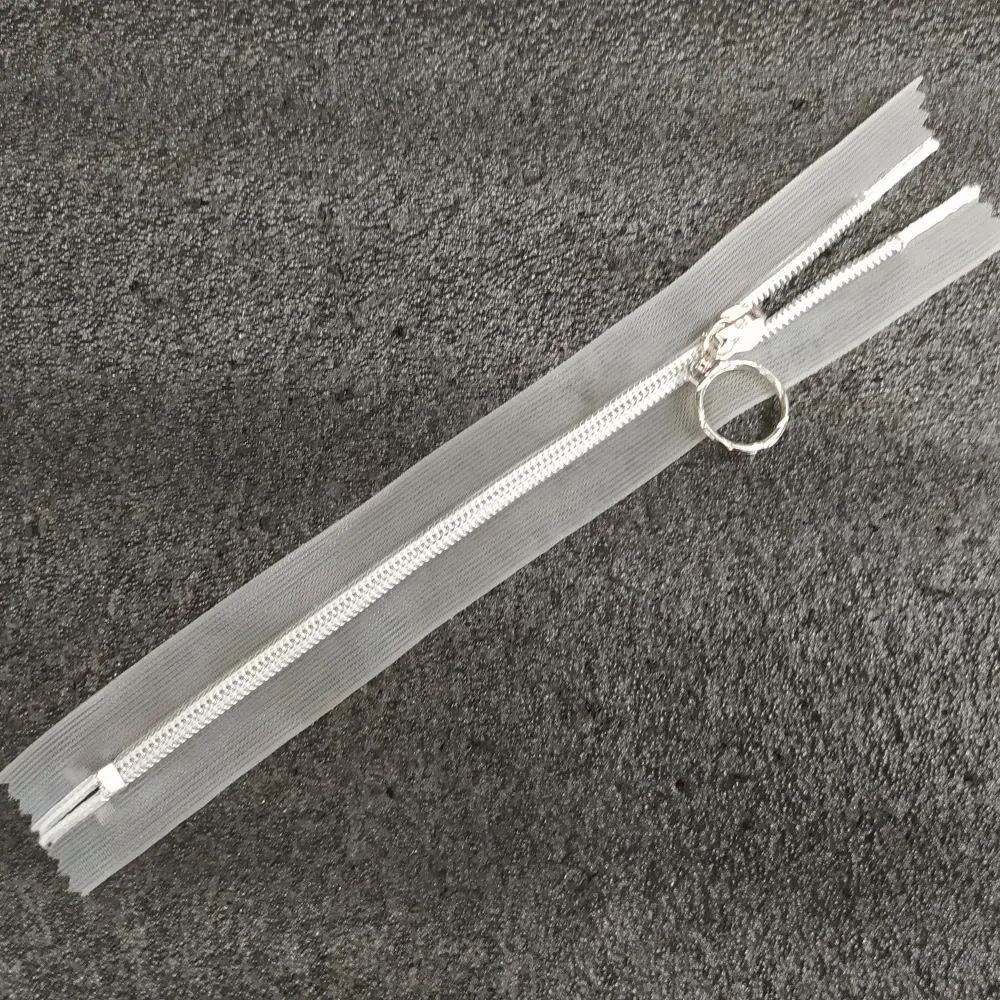 спираль прозрачная с напыл. серебро не-разъем.