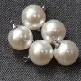 бусины жемчуг с колечком серебро