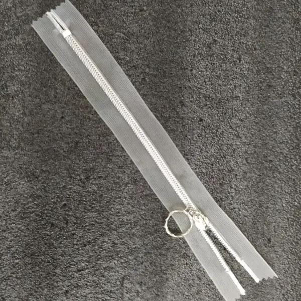 спираль прозрачная с напыл. серебро не-разъем.