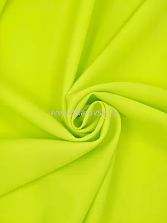 Габардин стрейч Fuhua 150±5см г/к #13-0550 (№46) лайм-неон  100%пэ 183г/м2 Китай 290=