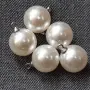 бусины жемчуг с колечком серебро
