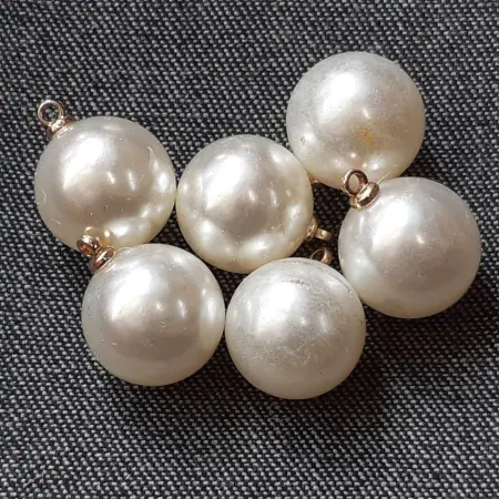 бусины жемчуг с колечком золото