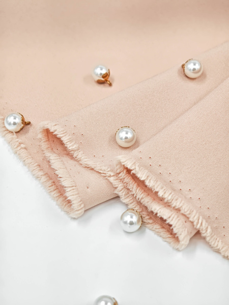 Лучшие цены на ткань Габардин    Розовый Бежевый  в интернет-магазине ТКАНИ ВСЕ